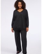 Fiorella Rubino Pantaloni cu croiala ampla si snururi - Negru