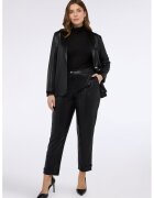 Fiorella Rubino Pantaloni drepti din piele sintetica - Negru
