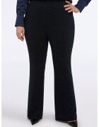 Fiorella Rubino Pantaloni evazati cu insertii cu aspect stralucitor - Albastru ultramarin