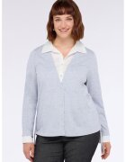 Fiorella Rubino Pulover cu model 2in1 - Albastru pastel