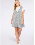 Fiorella Rubino Rochie mini cu model si decolteu in V - Gri deschis