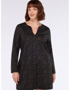 Fiorella Rubino Rochie scurta cu animal print - Negru/Gri inchis
