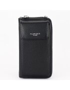 FloraCo Paris Portofel si port telefon negru H6016 07 18079 - Negru