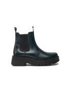 Fly London Botine dama MEDI789FLY - Piele naturala - Verde - Verde