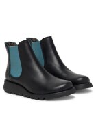 Fly London Botine dama P143195112 - Piele naturala - Negru/Verde