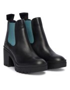 Fly London Botine dama P144520031 - Piele naturala - Negru/Verde