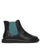 Fly London Botine dama P145099005 - Piele naturala - Negru/Verde
