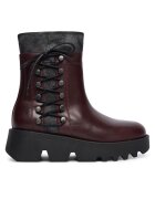 Fly London Botine dama P145313001 - Piele naturala - Visiniu/Negru
