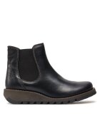 Fly London Ghete dama 197478101 - Piele naturala/Textil - Negru