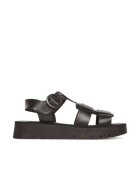 Fly London Sandale dama 305140753 - Piele naturala - Negru - Negru