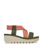 Fly London Sandale dama - YABI922FLY - Piele naturala - Corai - Coral