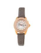 Folli Follie Ceas dama - 30mm - inox - curea piele naturala - Argintiu