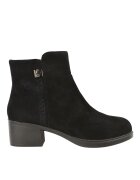FORMAZIONE Ghete casual - dama - E0250-14 negru - piele intoarsa - cu toc - Negru