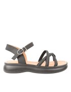 FORMAZIONE Sandale casual - dama - 802 negru - piele naturala - Negru