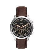 Fossil Ceas barbatesc FS6024 Quartz Argintiu