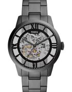 Fossil Ceas Townsman - automat - gri - 44mm - bratara din inox - rezistent la apa 50m