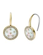 Fossil Cercei cu tija si Mother Of Pearl - Auriu