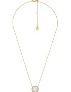 Fossil Colier de otel inoxidabil cu pandantiv mother of pearl - Auriu