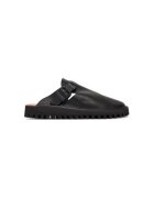Fracap Slapi unisex S100 - Piele naturala - Negru - Negru