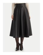 Fracomina Fusta din imitatie de piele - neagra