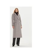 Fracomina Palton dama - 304449604 - Poliester/Lana - Gri - Gri