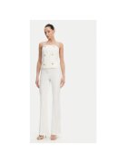 Fracomina Pantaloni dama FR25SVA006W51501 - Bumbac/Poliamida - Ecru - Ecru