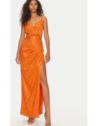 Fracomina Rochie dama - 303690380 - Viscoza/Poliester - Portocaliu - Portocaliu