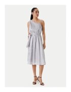 Fracomina Rochie dama FQ25SD2009W797T4 - Poliester reciclat/Poliester - Argintiu - Argintiu