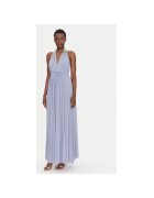 Fracomina Rochie dama FQ25SD3010W799Q7 - Bumbac/Poliester - Albastru - Albastru