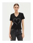 Fracomina Tricou dama - 305170910 - Bumbac - Negru - Negru