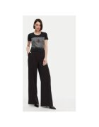 Fracomina Tricou dama - 305170934 - Modal/Bumbac/Elastan - Negru - Negru
