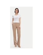 Fracomina Tricou dama - 305170958 - Modal/Bumbac/Elastan - Alb - Alb