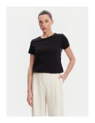 Fracomina Tricou dama FS25ST3002J400G5 - Bumbac - Negru - Negru