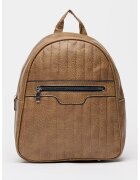 Francesca Rossi Rucsac cu buzunar frontal - Maro camel