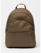 Francesca Rossi Rucsac de piele ecologica cu aspect texturat - Kaki