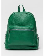 Francesca Rossi Rucsac de piele ecologica cu tinte - Verde aquamarin