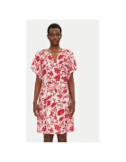 Fransa Rochie scurta cu model floral - Roz