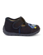 Froddo Pantofi cu inchidere velcro - garnituri din lana si brant detasabil - Bleumarin