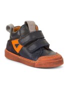 Froddo Tenisi mid-cut din piele cu branturi detasabile - Portocaliu/Bleumarin