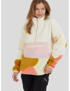 Fundango Bluza de trening din fleece cu fermoar scurt - pentru trekking Riva - Caramel/Roz prafuit/Crem