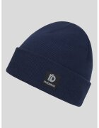Fundango Caciula striata cu aplicatie logo Nahu - Bleumarin