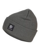 Fundango Caciula unisex tricotata fin cu logo brodat Nahu - Gri antracit