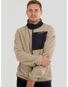 Fundango Jacheta regular fit din fleece Haven Hybrid - Maro nisip
