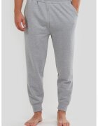Fundango Pantaloni slim fit cu imprimeu logo pentru fitness Moris - Gri deschis melange