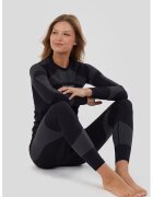 Fundango Set de bluza slim-fit si colanti - pentru schi - Negru