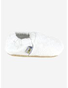 Funny Baby Pantofi slip-on din panza cu model - Alb