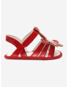 Funny Baby Sandale din piele cu inchidere velcro - Rosu