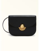 Furla Geanta crossbody de piele cu clapa Sfera - Negru