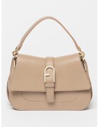 Furla Geanta din piele cu bareta detasabila si maner Flow - Maro taupe