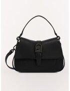 Furla Geanta din piele cu bareta detasabila si maner Flow - Negru